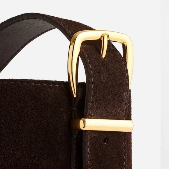 Madewell essential bucket tote Tan suede - Picture 7 of 8